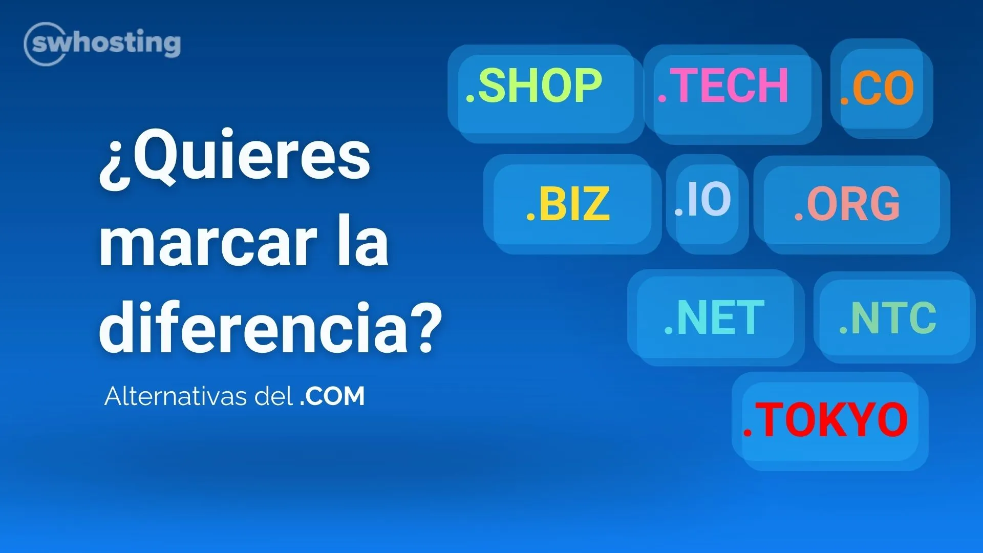 Alternativas del .COM
