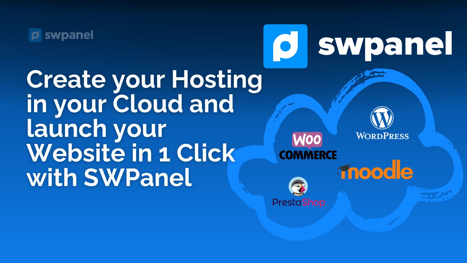 Create your Hosting in your Cloud and launch your Website in 1 Click with SWPanel