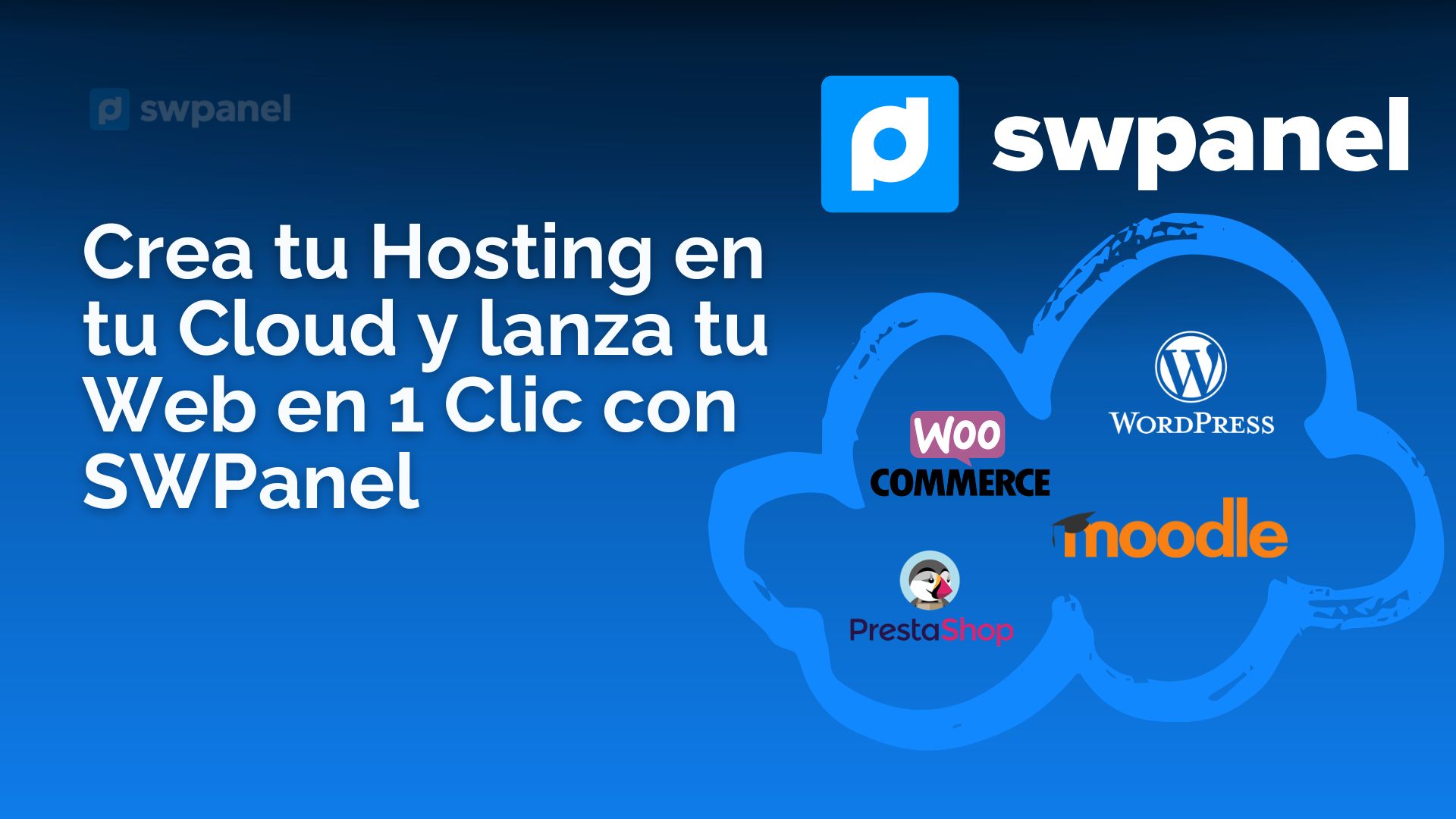Crea tu Hosting en tu Cloud y lanza tu Web en 1 Clic con SWPanel
