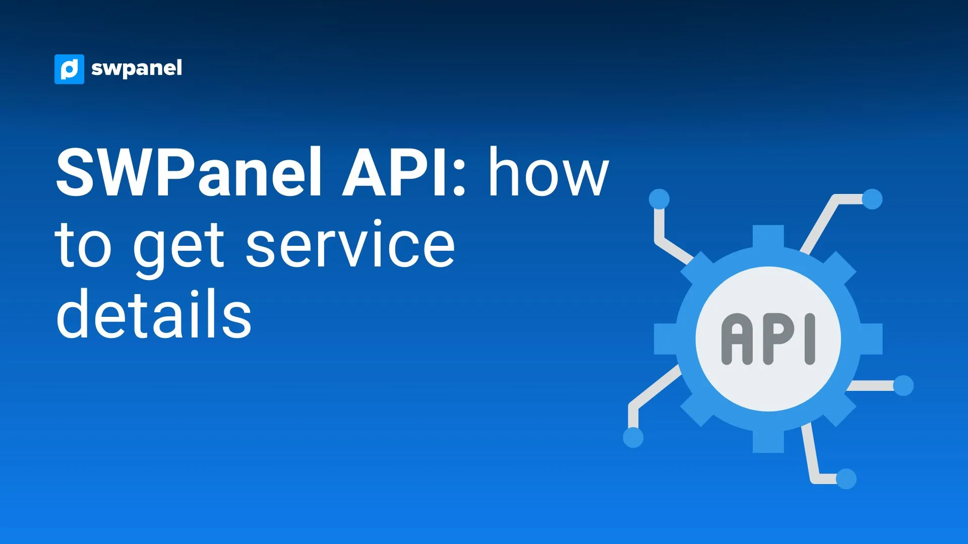 SWPanel API: how to get service details